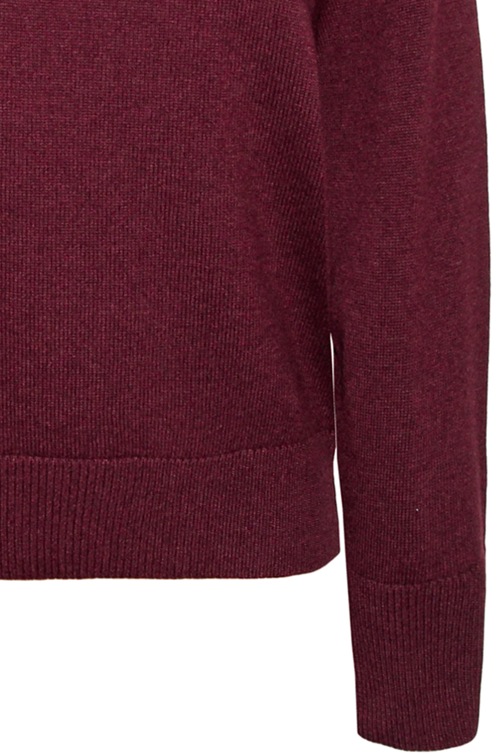 ALPHA STUDIO Maglia girocollo raglan in lana ciliegia