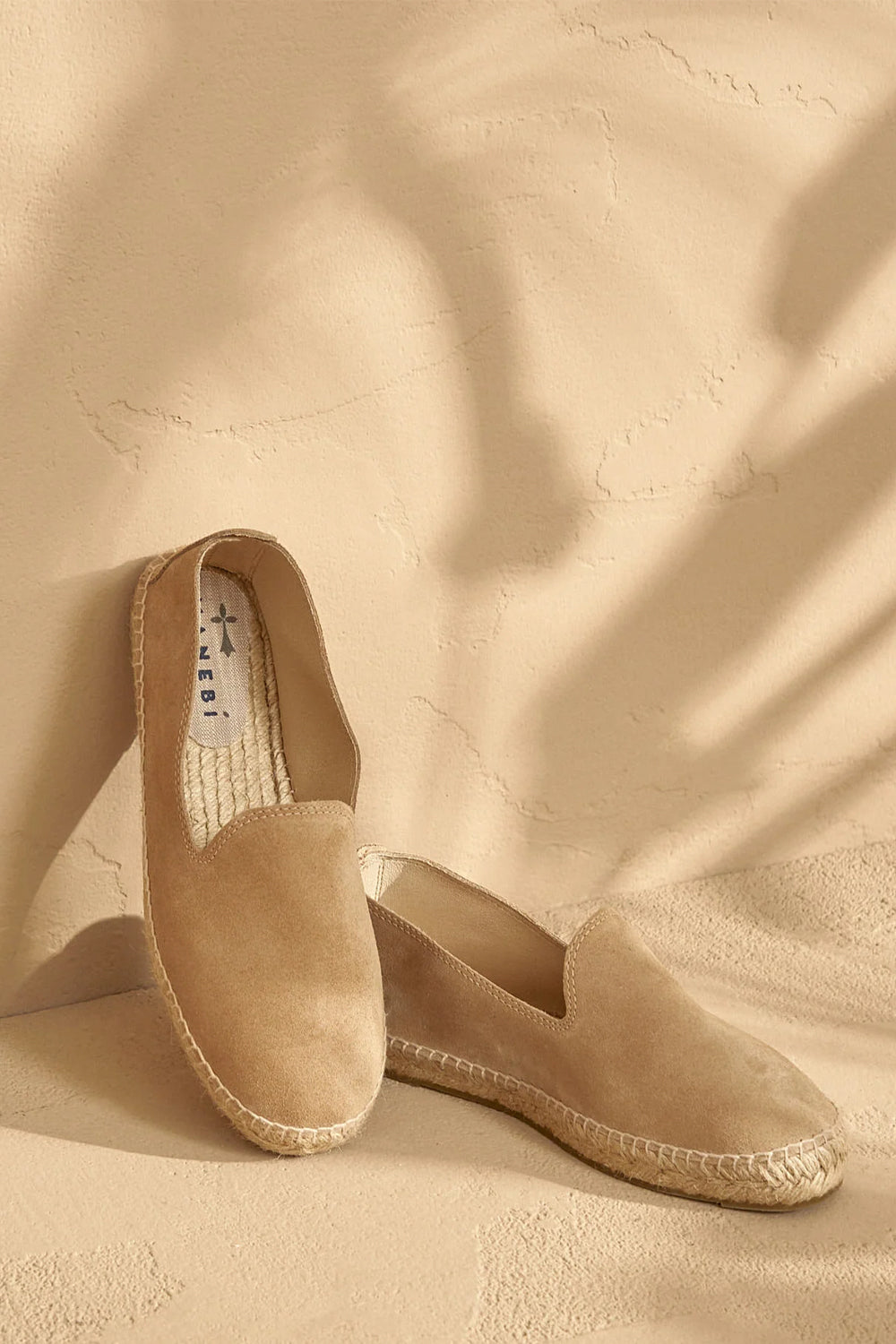 MANEBI Espadrilas in suede con suola in iuta