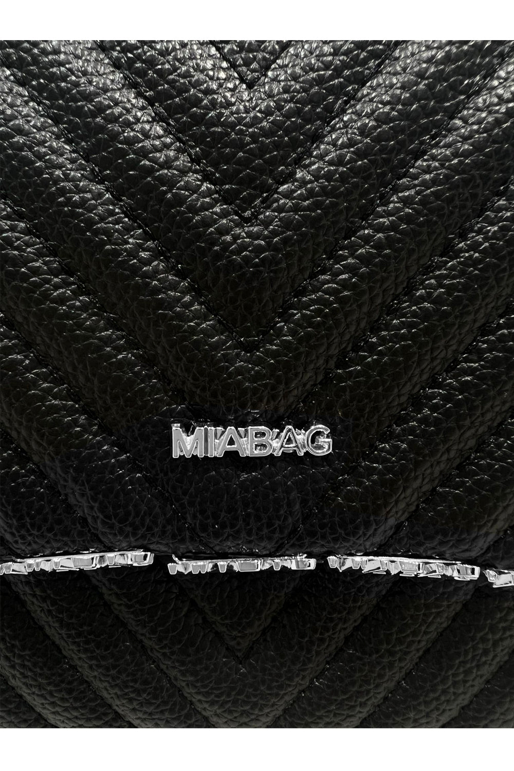 MIA BAG Tracolla grande in pelle con lettering MIA BAG