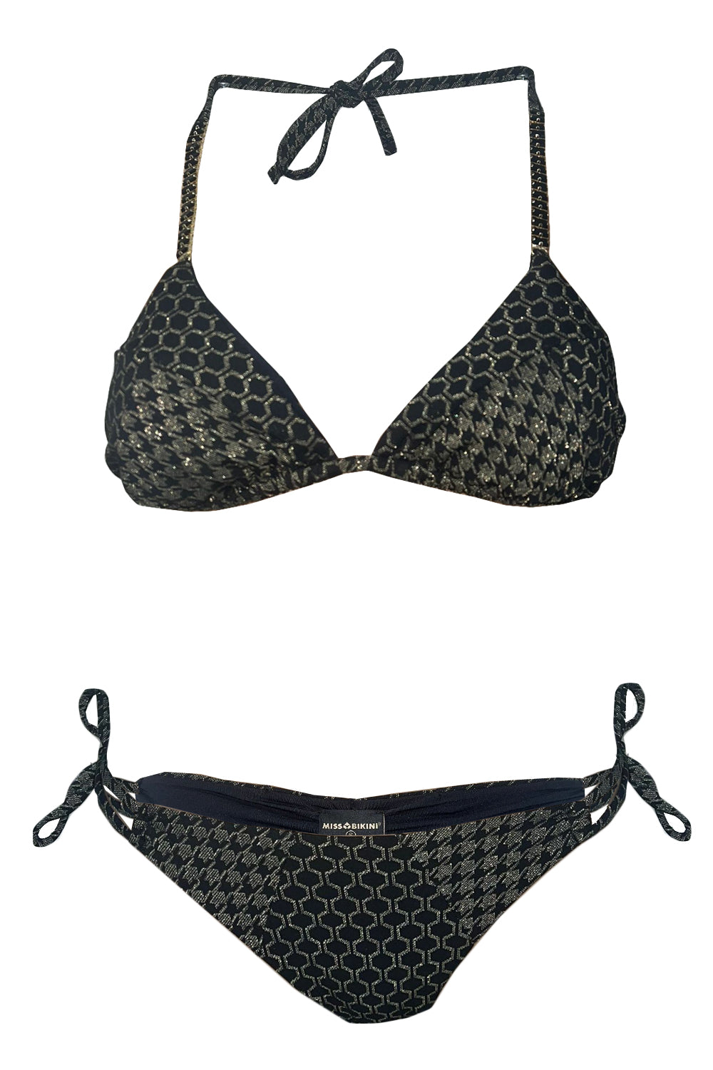 MISSBIKINI Bikini lurex con pietre MISSBIKINI