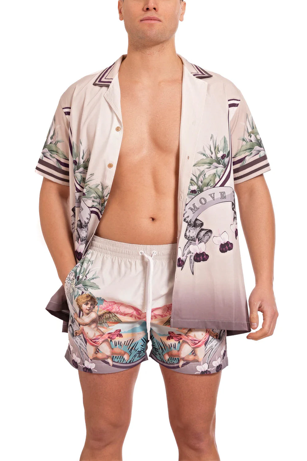 MOVE Camicia bowling stampata