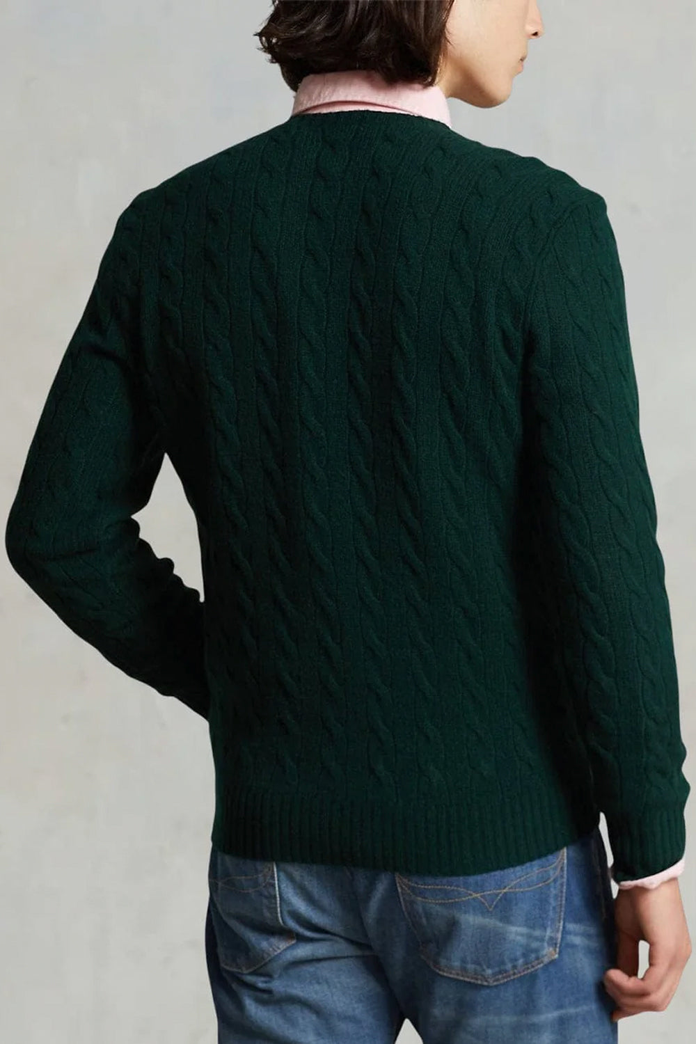 POLO RALPH LAUREN Maglia a trecce in lana e cashmere