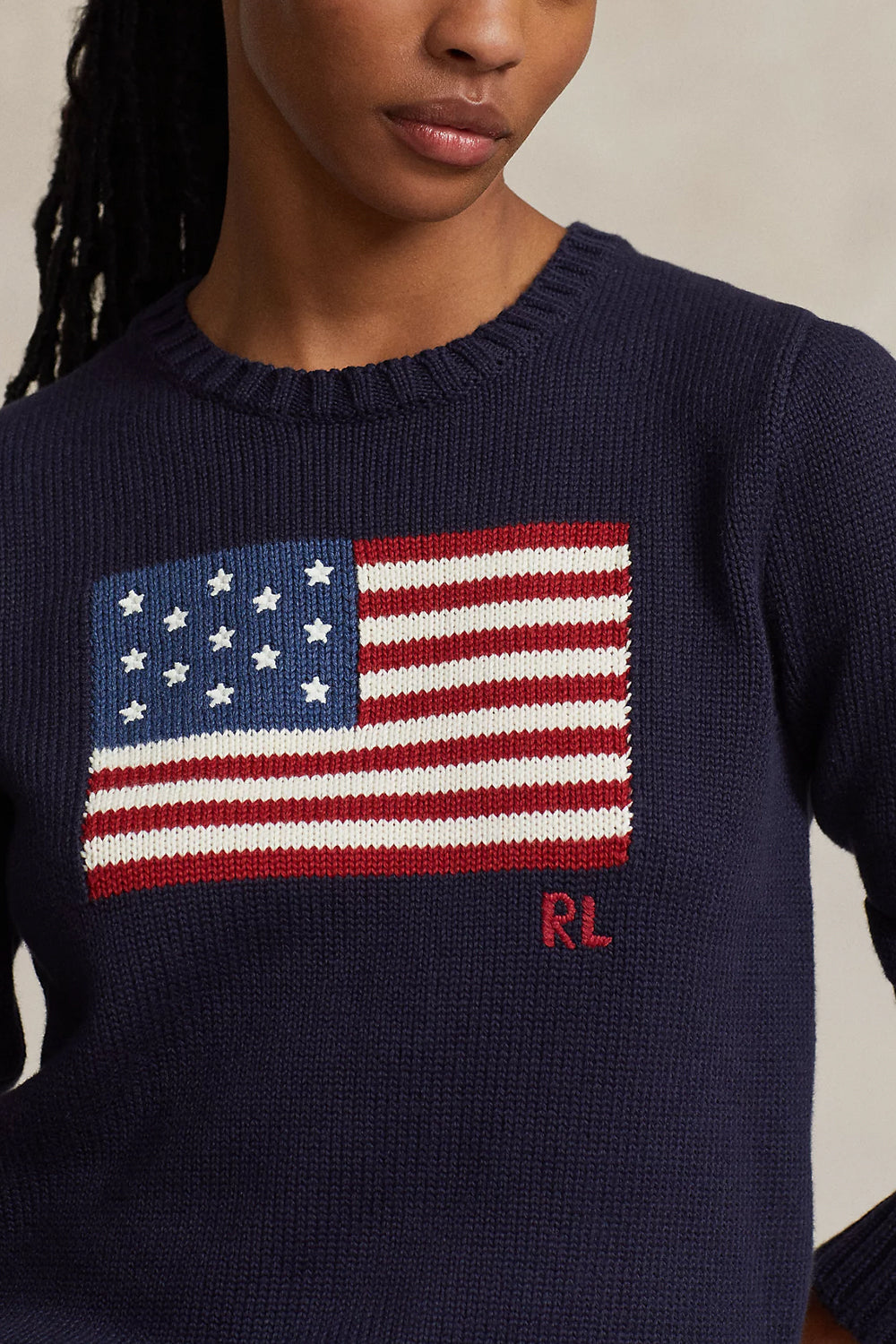 POLO RALPH LAUREN Maglia in cotone con bandiera Uncategorized POLO RALPH LAUREN
