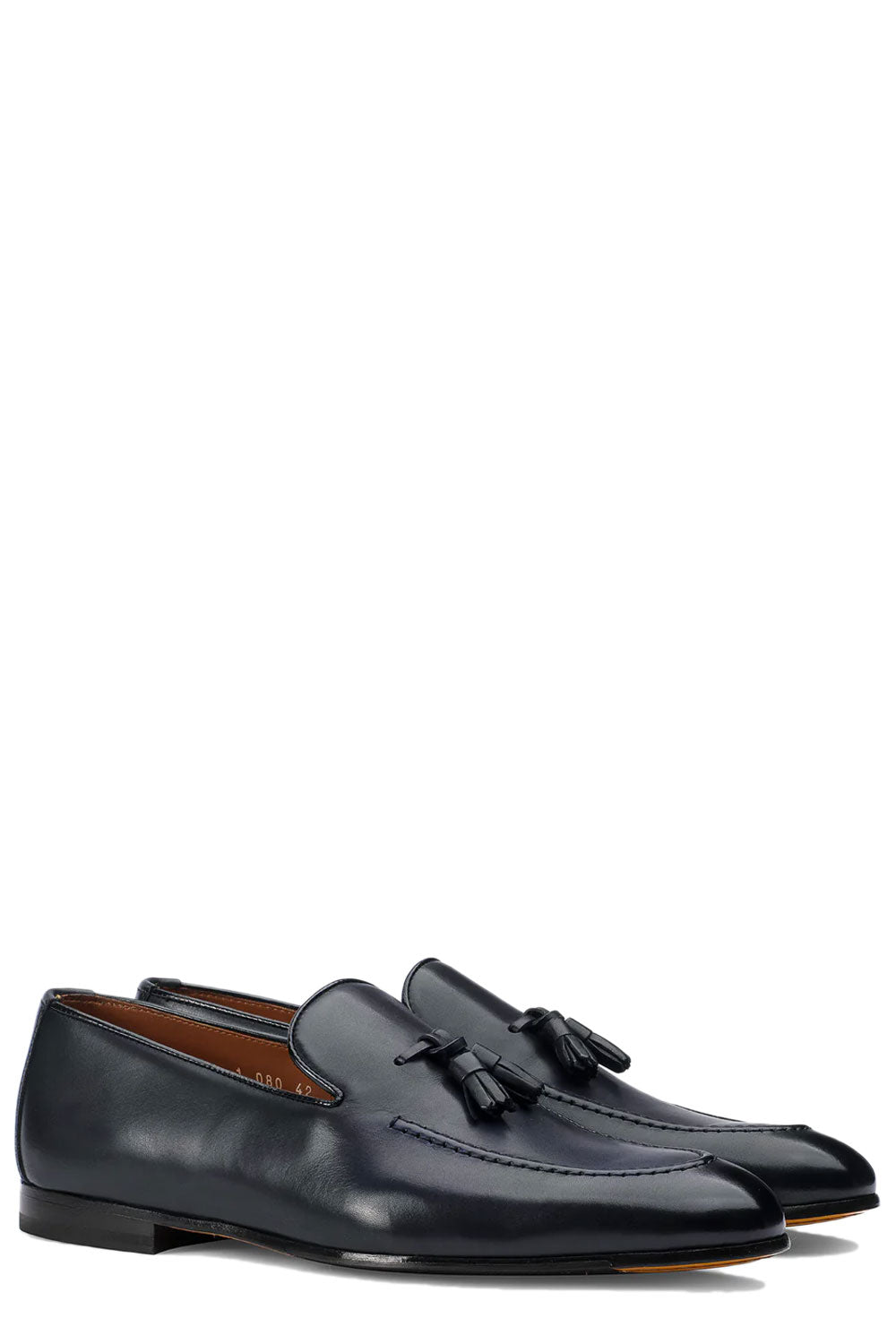 DOUCALS Mocassino con nappine in pelle blu