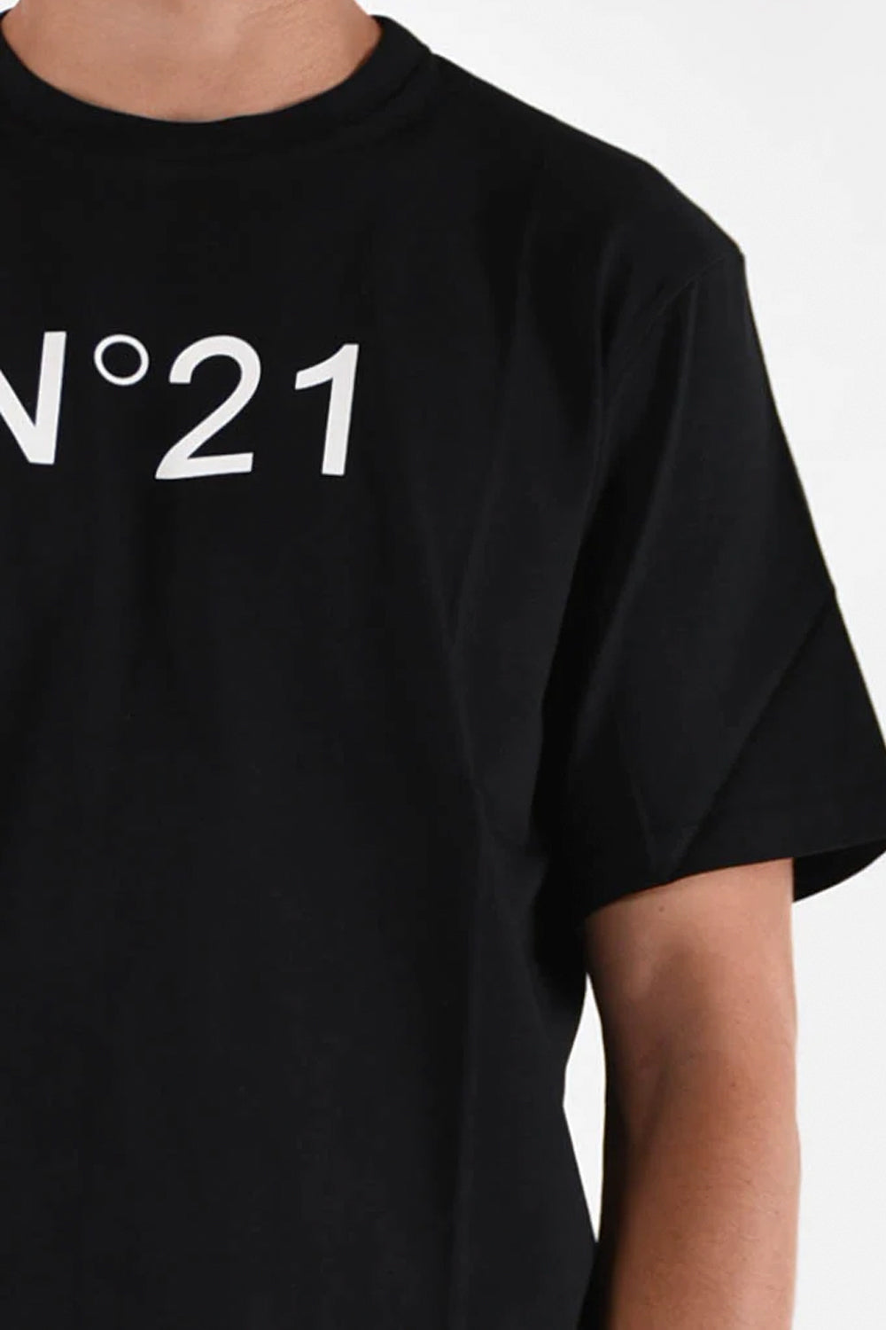 N21 T-shirt girocollo con logo