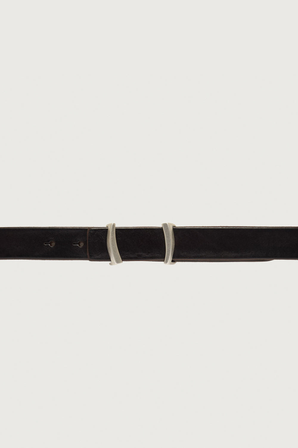 ORCIANI Cintura Iconic Brackets Bull Soft in cuoio 3 cm