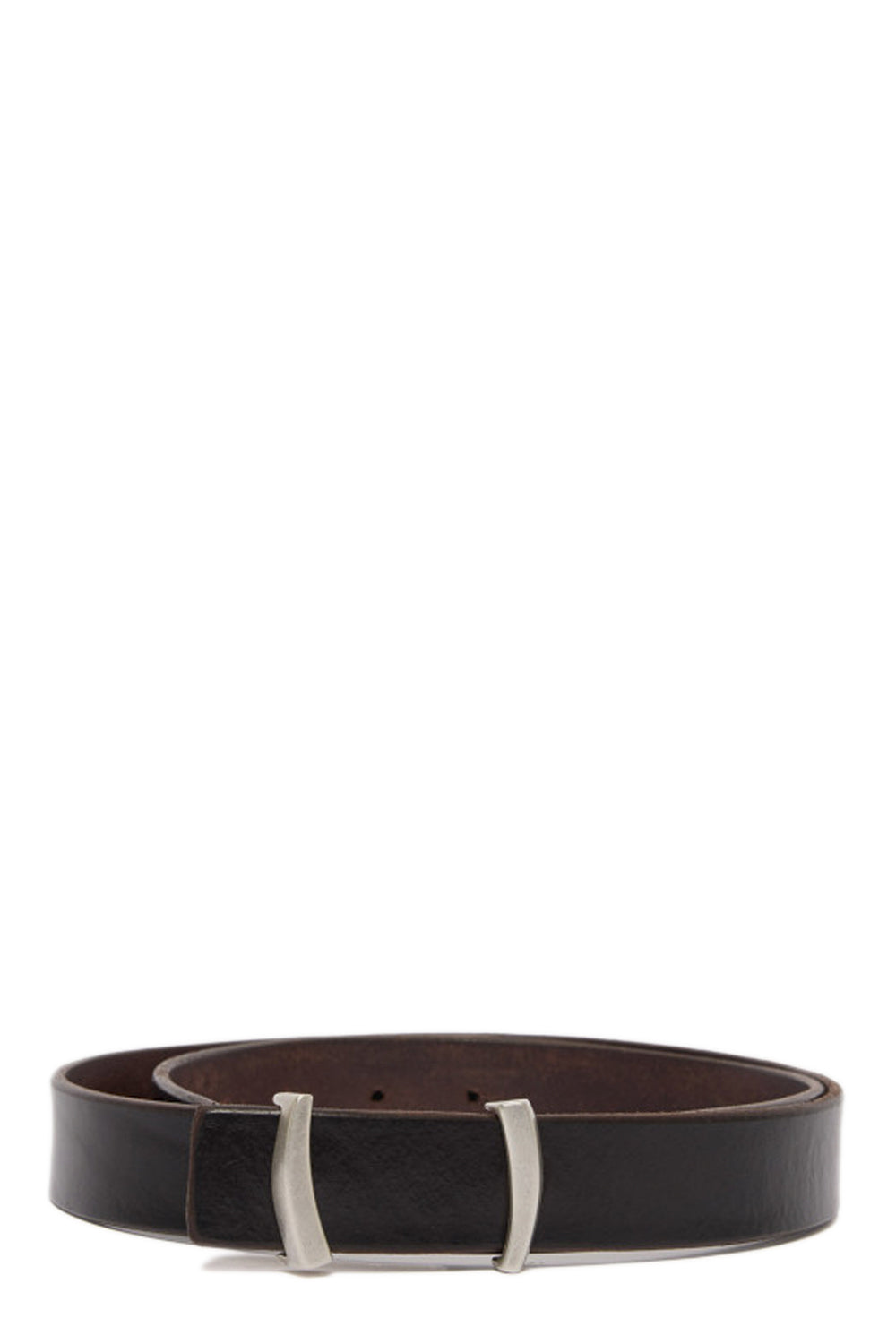 ORCIANI Cintura Iconic Brackets Bull Soft in cuoio 3 cm
