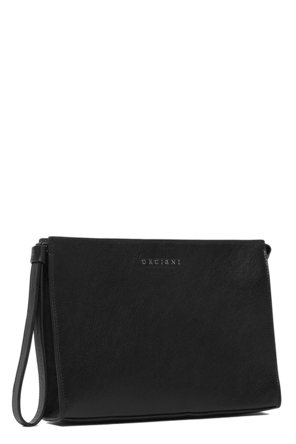 ORCIANI Pochette Small Lagoon in pelle con polsiera