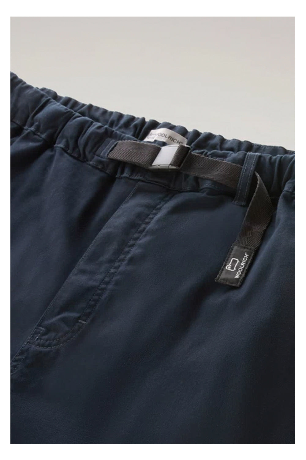 WOOLRICH Pantaloncini Chino tinti in capo in cotone elasticizzato