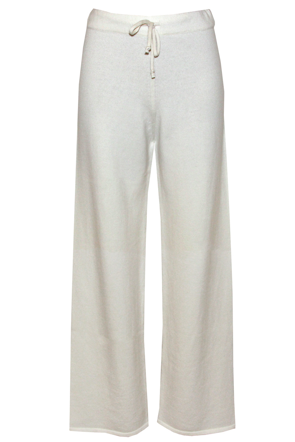 ALPHA STUDIO Pantalone in lana con coulisse bianco latte