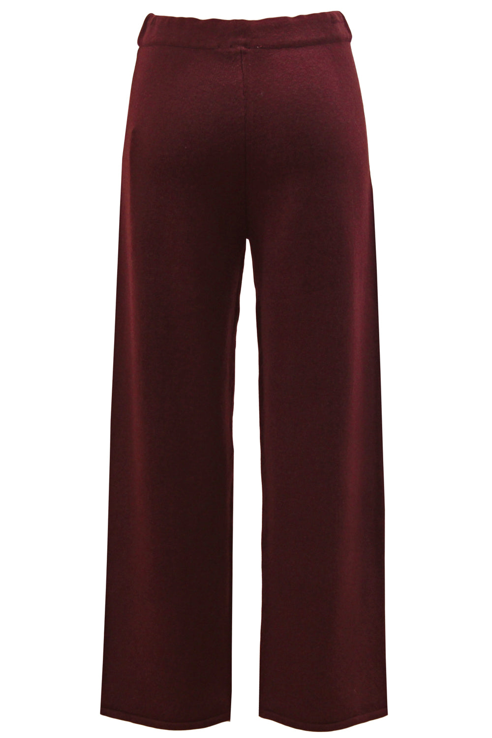 ALPHA STUDIO Pantalone in lana con coulisse ciliegia
