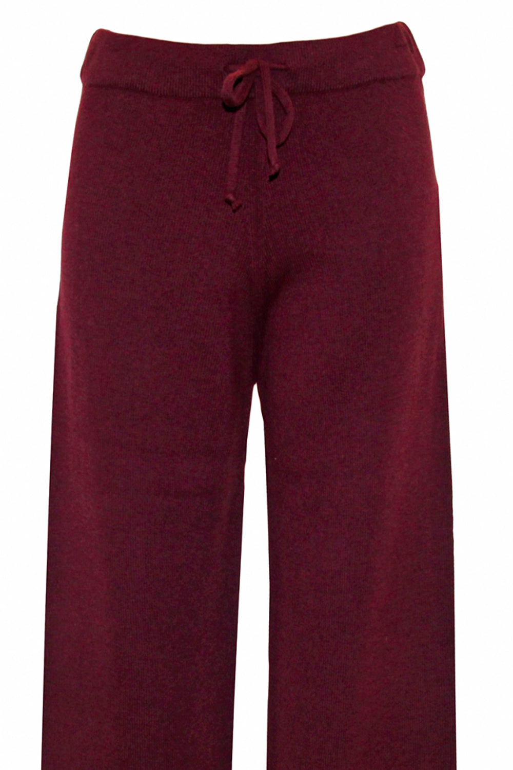 ALPHA STUDIO Pantalone in lana con coulisse ciliegia