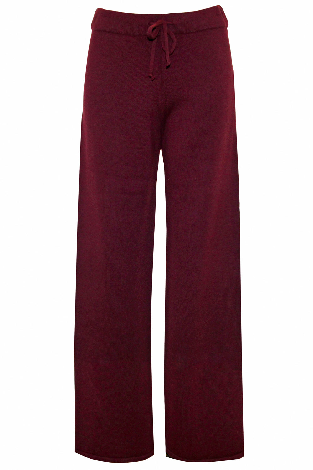 ALPHA STUDIO Pantalone in lana con coulisse ciliegia