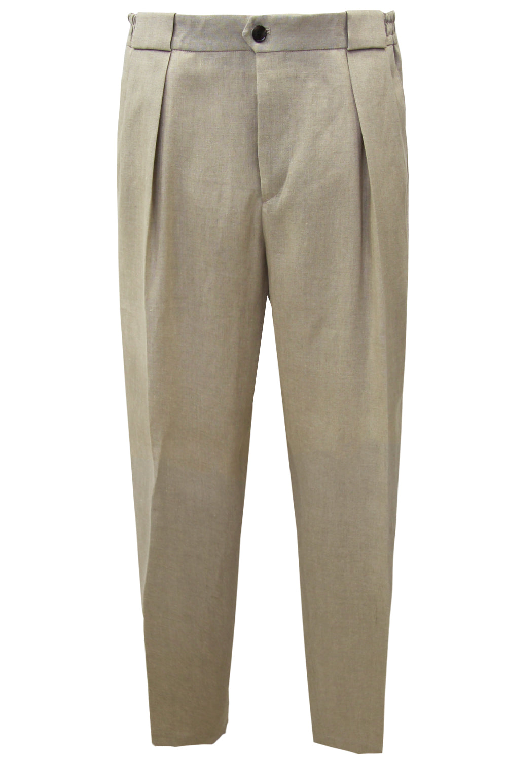 BRIGLIA QUATTRO DECIMI Pantalone in lino con pences