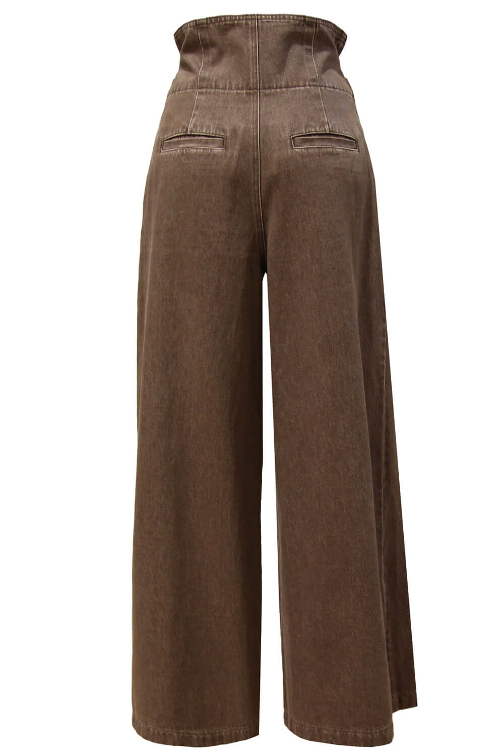 ISABELLE BLANCHE Pantalone in denim con fibbie Uncategorized ISABELLE BLANCHE