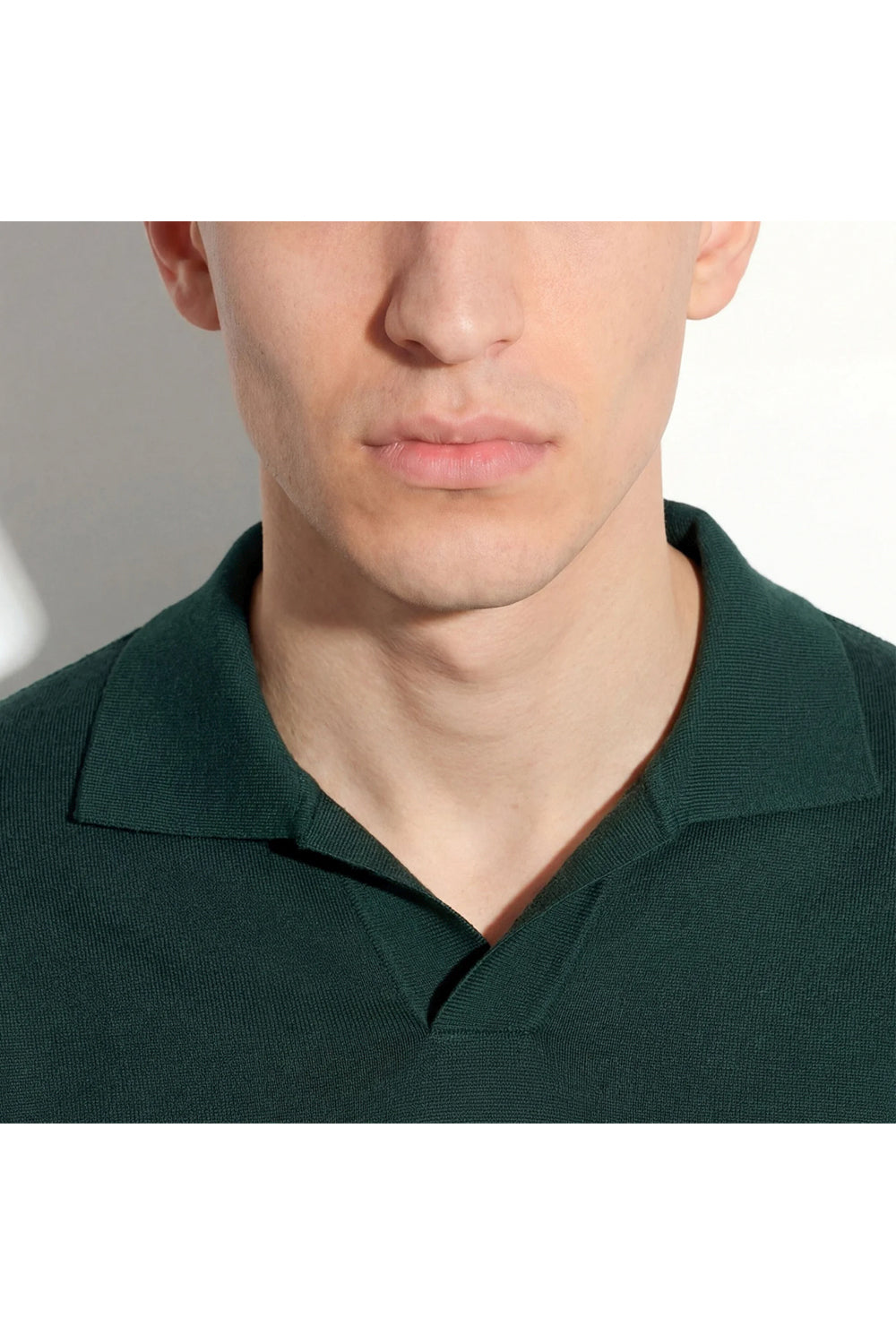 PAOLO PECORA Maglia a polo in lana merinos