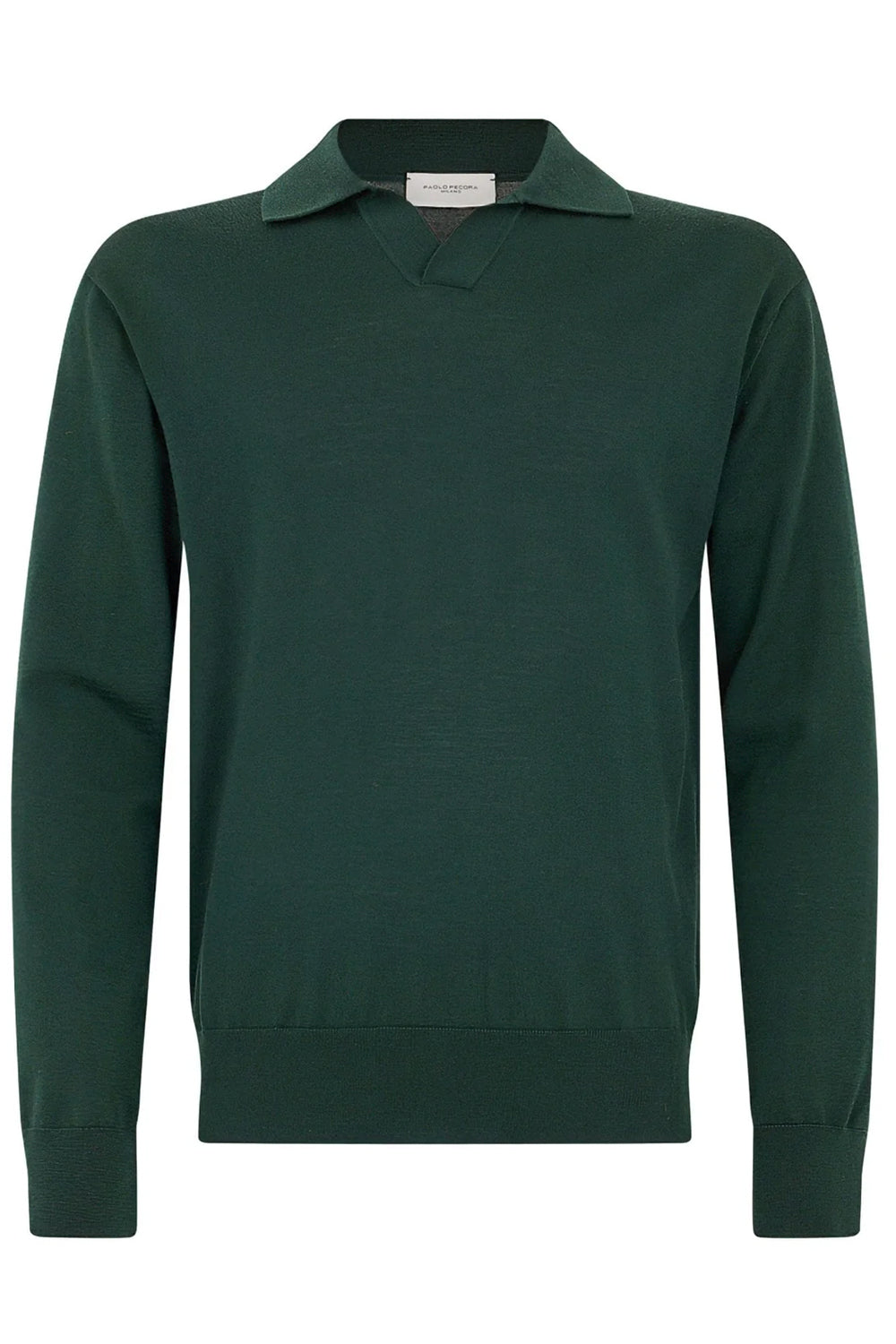 PAOLO PECORA Maglia a polo in lana merinos