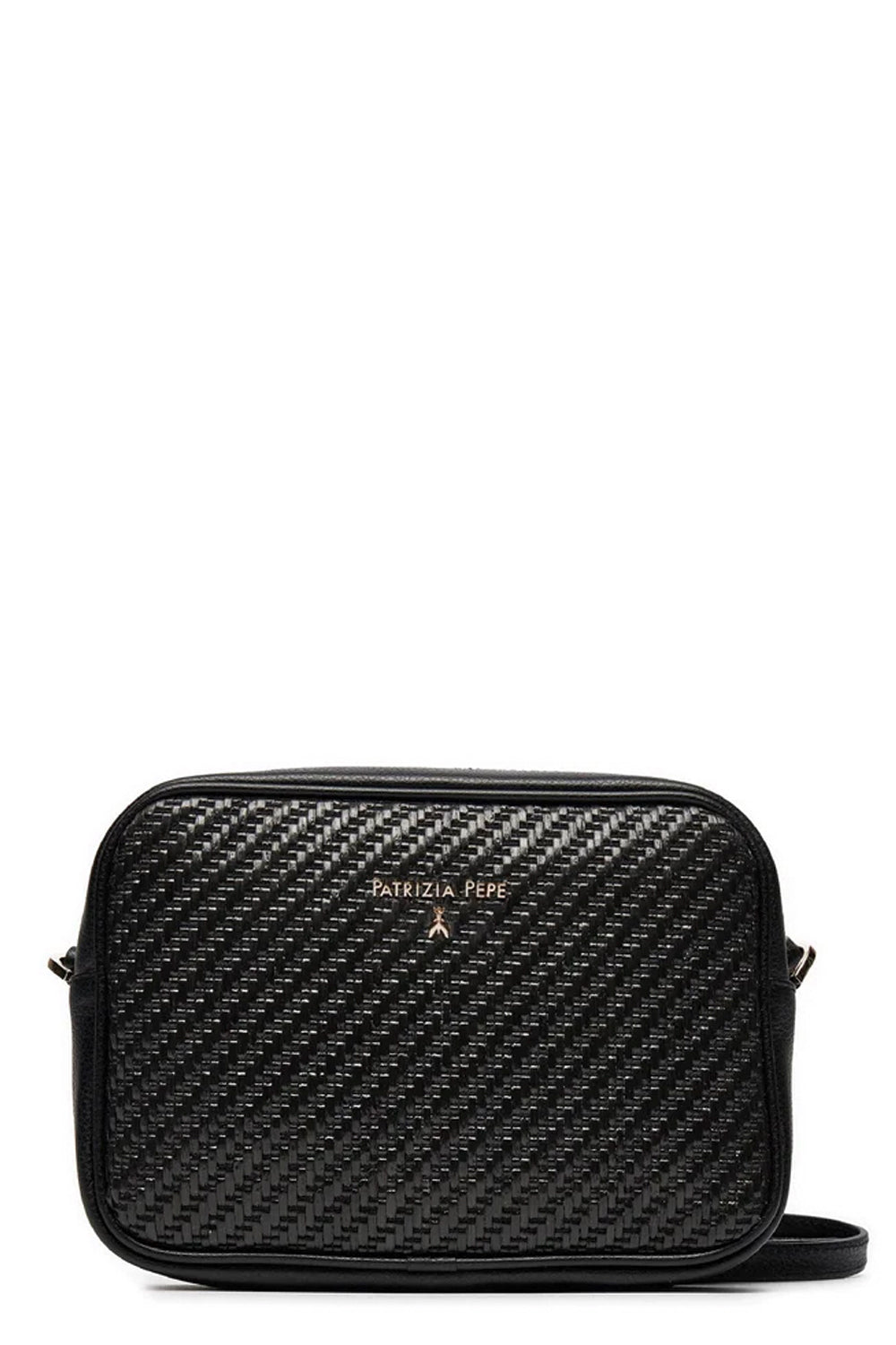 PATRIZIA PEPE Borsa in pelle e rafia Handbags PATRIZIA PEPE