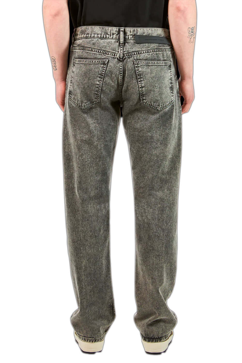 PHILIPPE MODEL Pantalone Denim Nero Effetto Lavato Uncategorized PHILIPPE MODEL