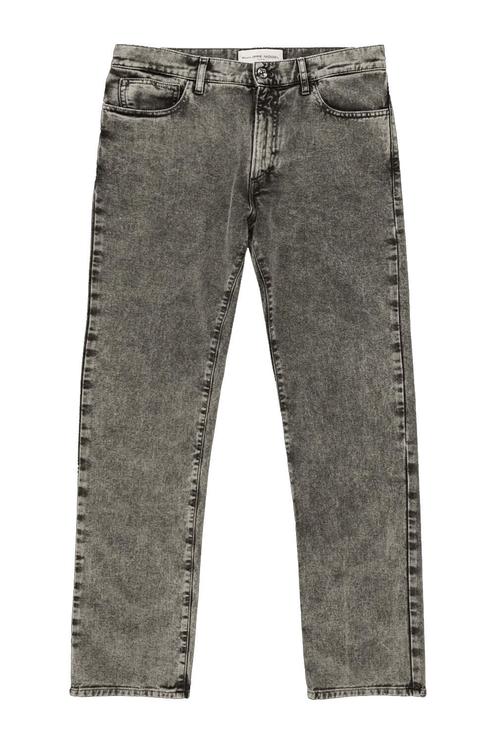 PHILIPPE MODEL Pantalone Denim Nero Effetto Lavato Uncategorized PHILIPPE MODEL