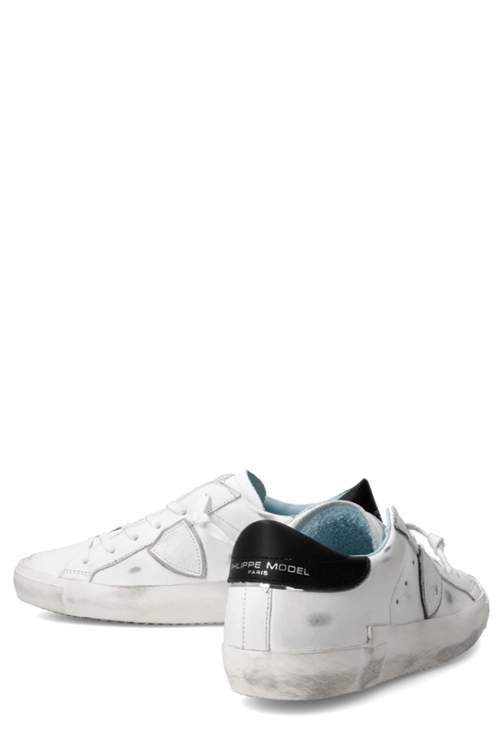PHILIPPE MODEL Sneaker bassa Prsx donna bianco e nero