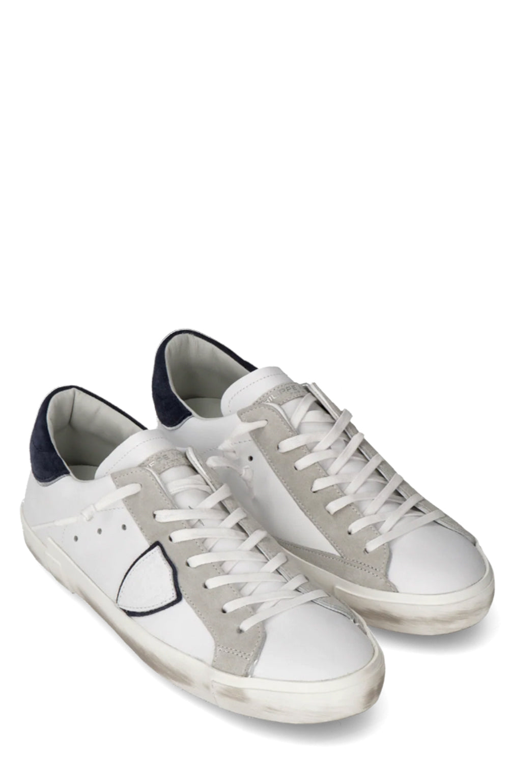 PHILIPPE MODEL Sneaker bassa Prsx uomo bianco e blu