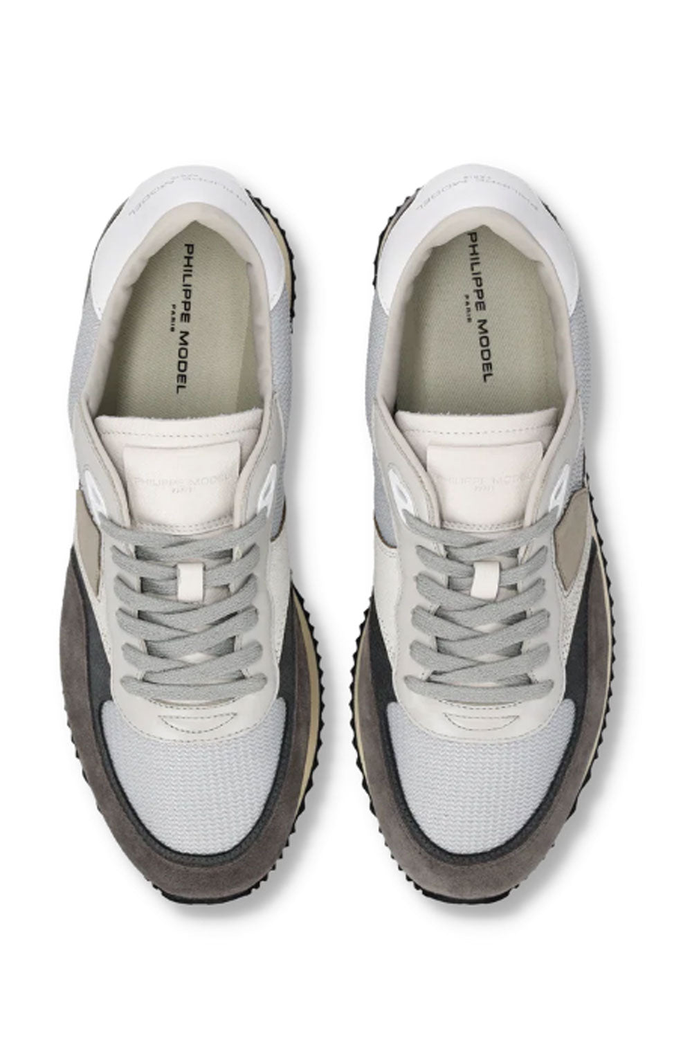 PHILIPPE MODEL Sneakers Blville Uomo Grigio Antracite Bianco