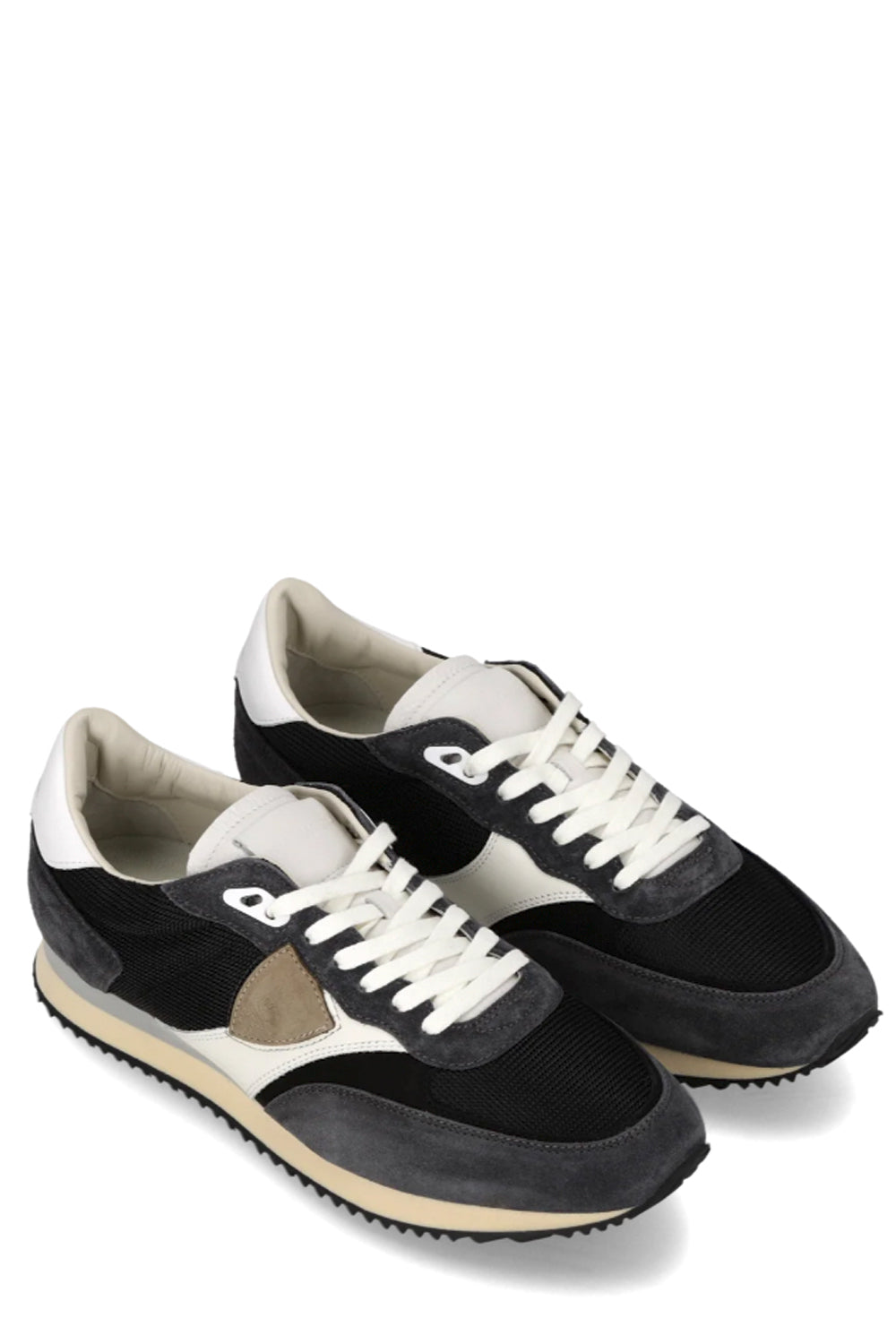 PHILIPPE MODEL Sneakers Blville Uomo Nero Bianco Beige