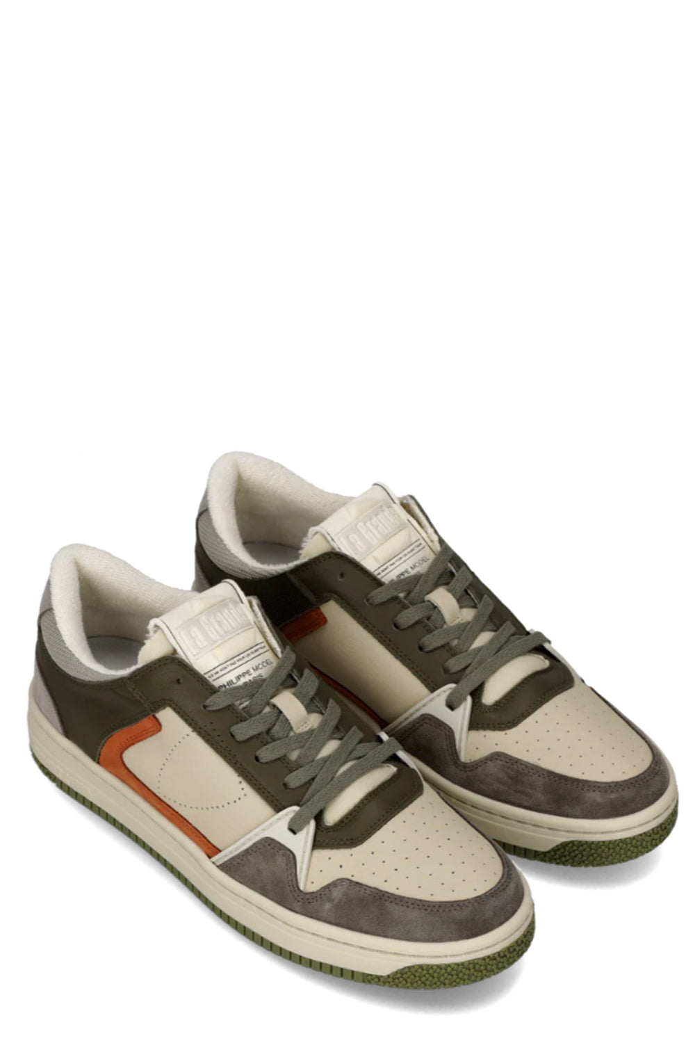 PHILIPPE MODEL Sneakers La Grande Uomo Verde Militare Beige