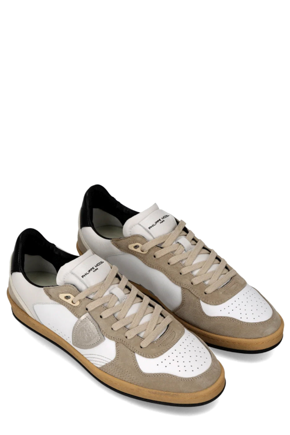 PHILIPPE MODEL Sneakers Pgal Uomo Bianco Beige Nero