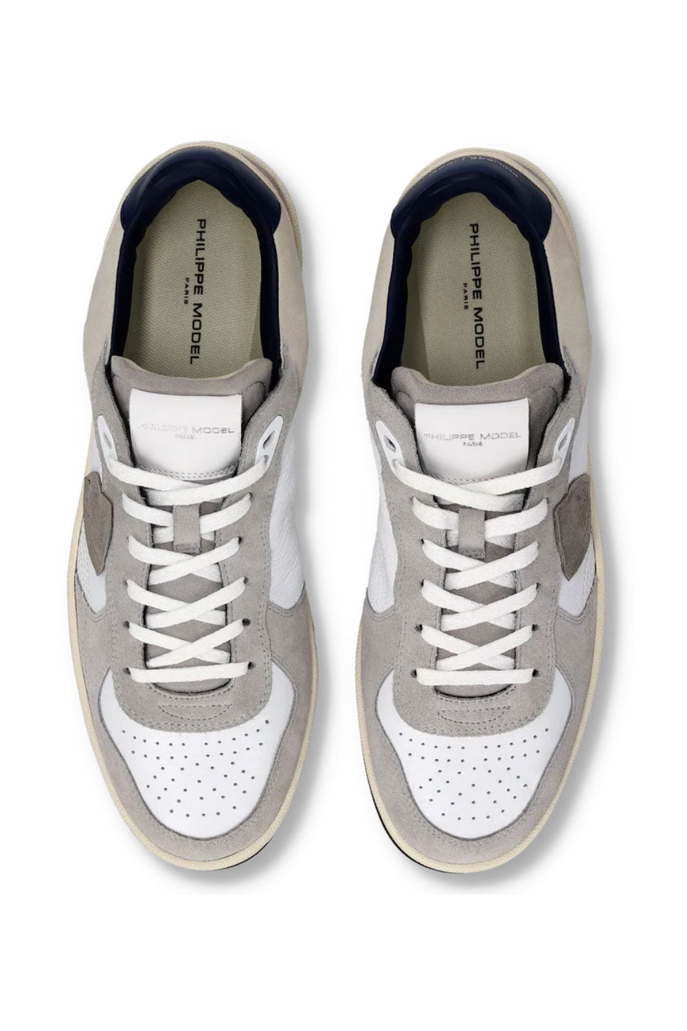 PHILIPPE MODEL Sneakers Pgal Uomo Bianco Grigio Blu