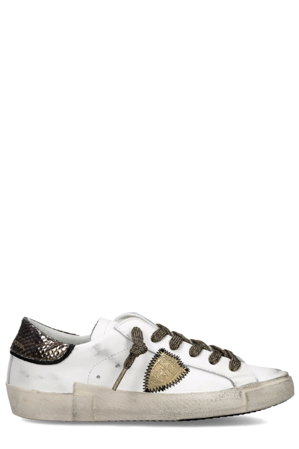 PHILIPPE MODEL Sneakers Prsx Donna Bianco Bronzo
