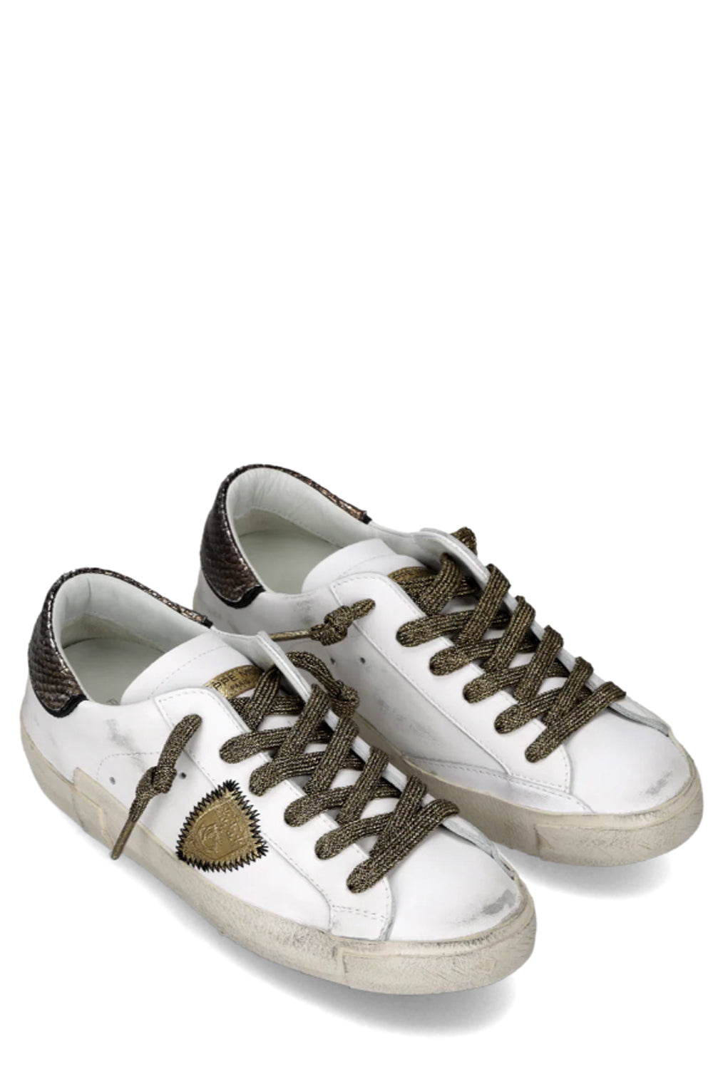 PHILIPPE MODEL Sneakers Prsx Donna Bianco Bronzo