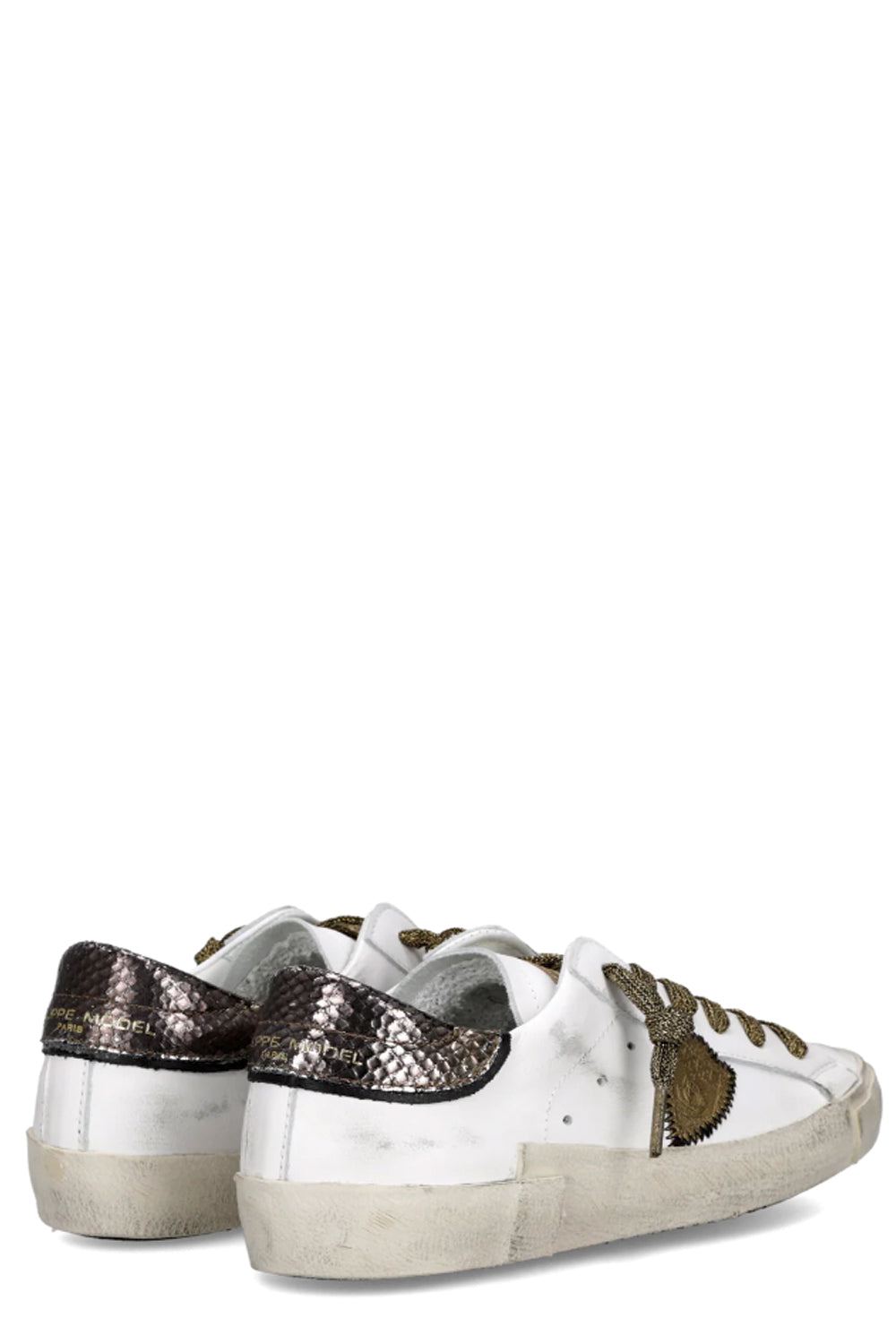 PHILIPPE MODEL Sneakers Prsx Donna Bianco Bronzo