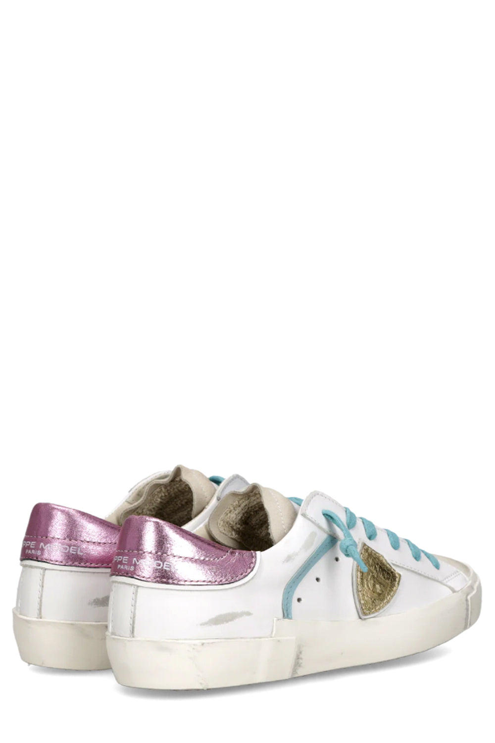 PHILIPPE MODEL Sneakers Prsx Donna Bianco Fucsia Azzurro