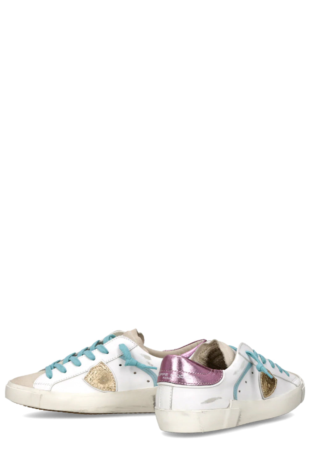 PHILIPPE MODEL Sneakers Prsx Donna Bianco Fucsia Azzurro