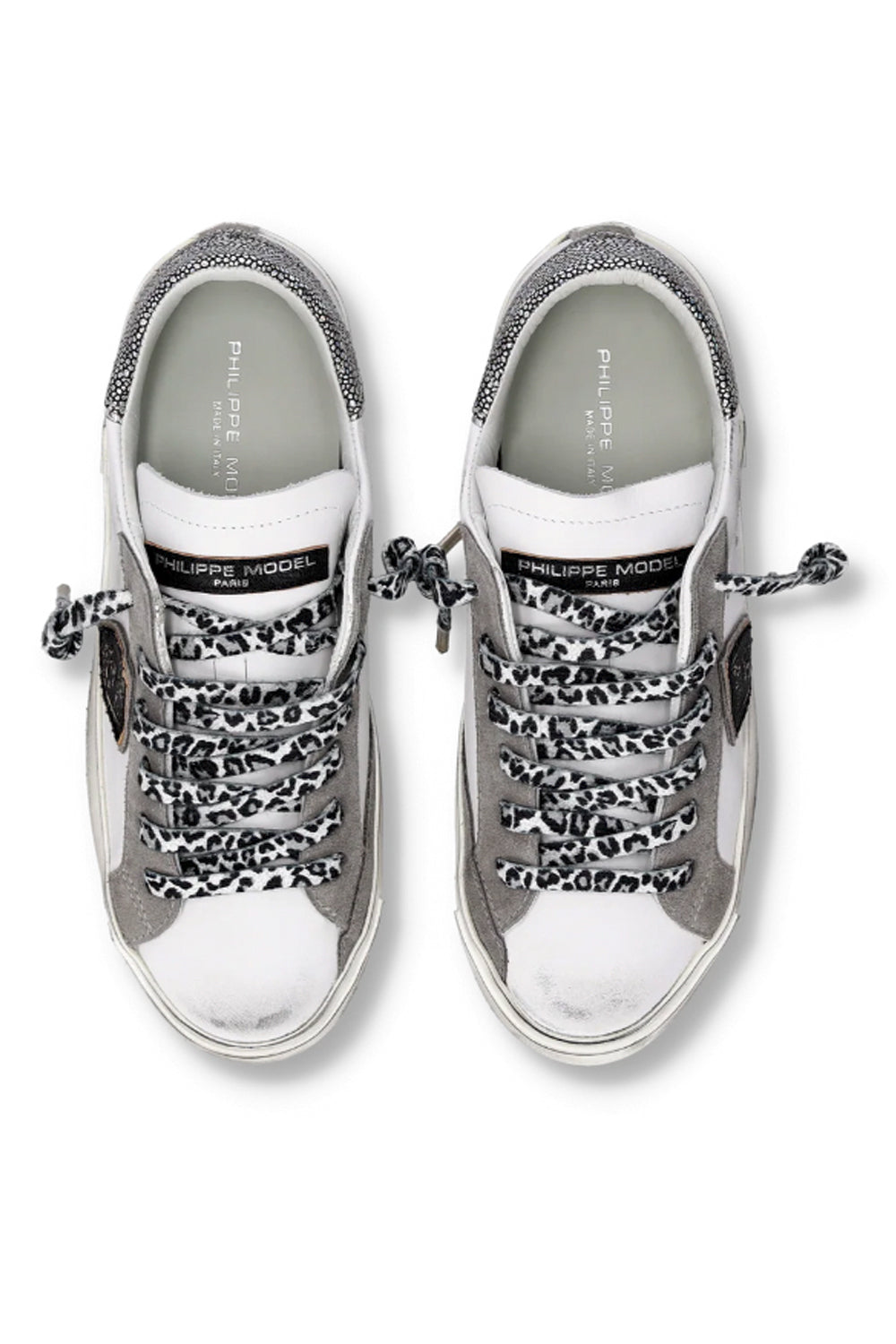 PHILIPPE MODEL Sneakers Prsx Donna Bianco Grigio Nero