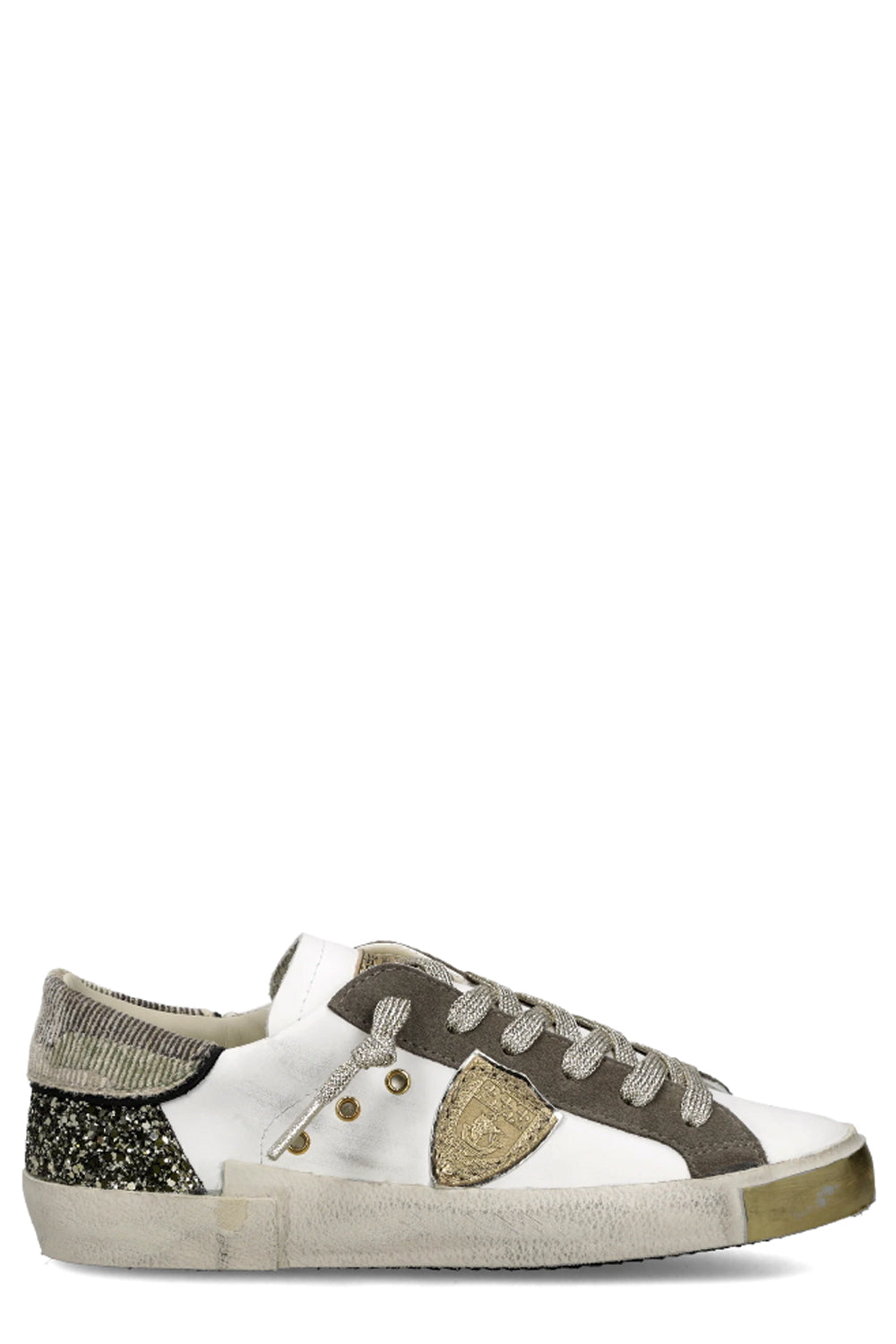 PHILIPPE MODEL Sneakers Prsx Donna Bianco Verde Militare