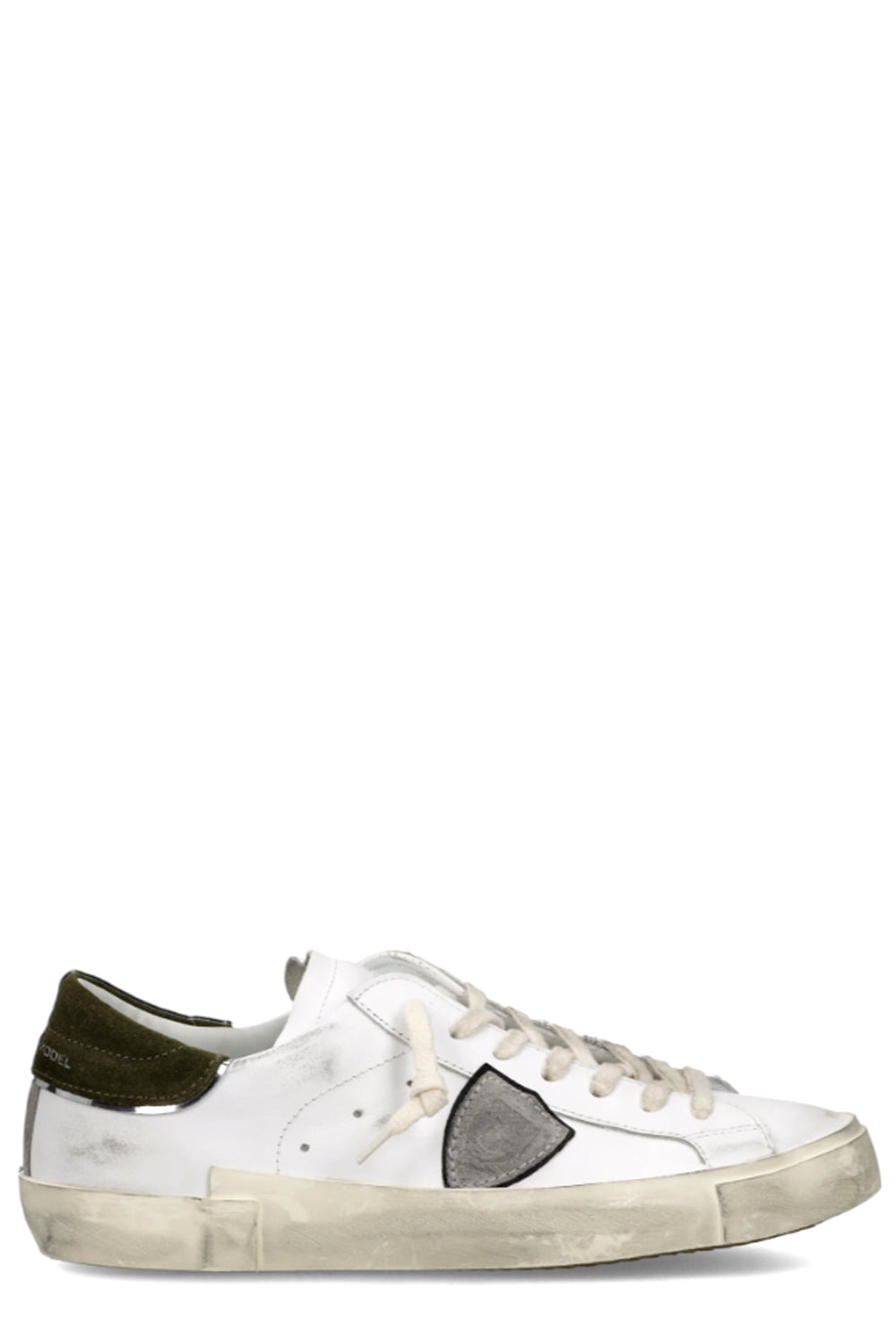 PHILIPPE MODEL Sneakers Prsx Uomo Bianco Verde Militare