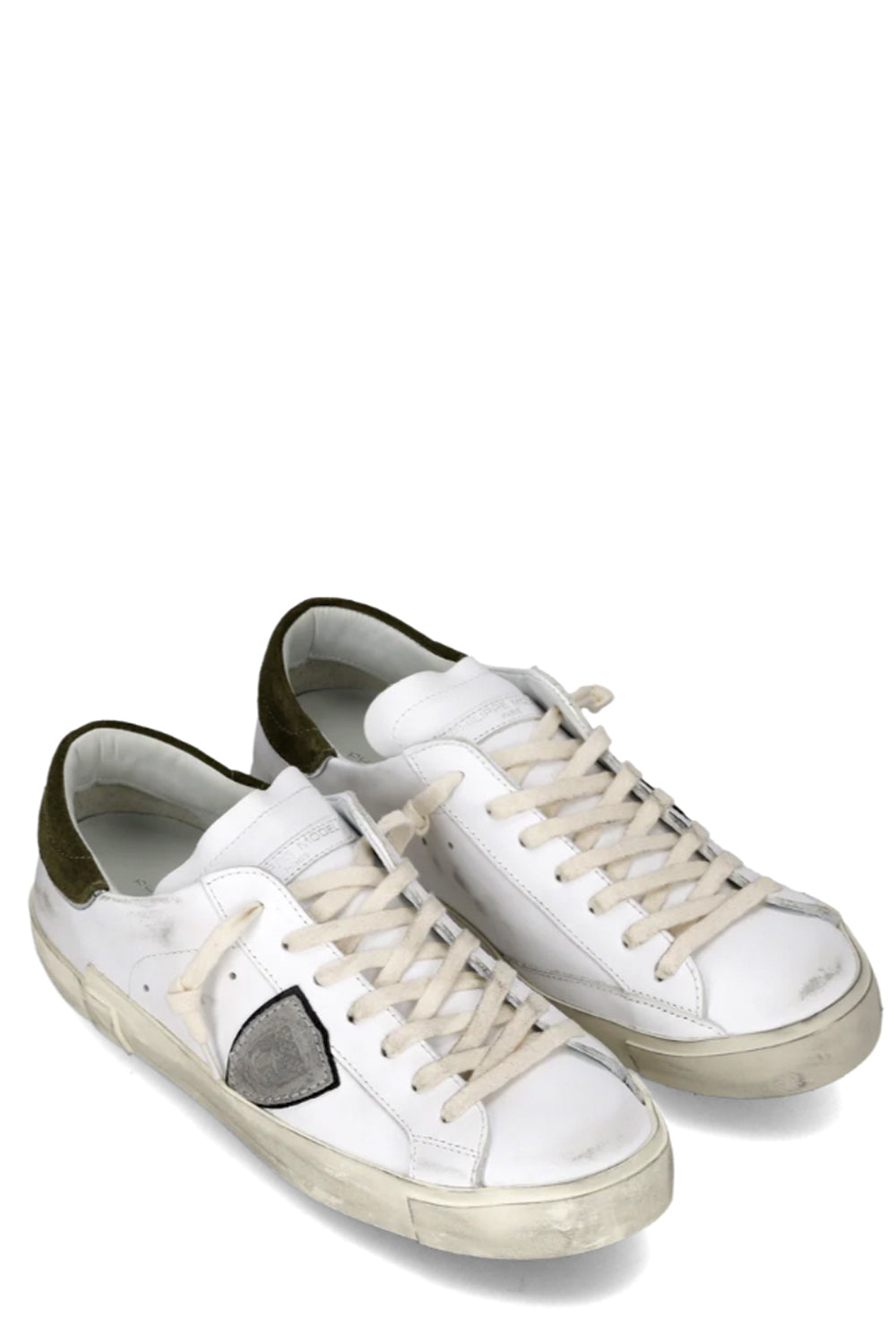 PHILIPPE MODEL Sneakers Prsx Uomo Bianco Verde Militare