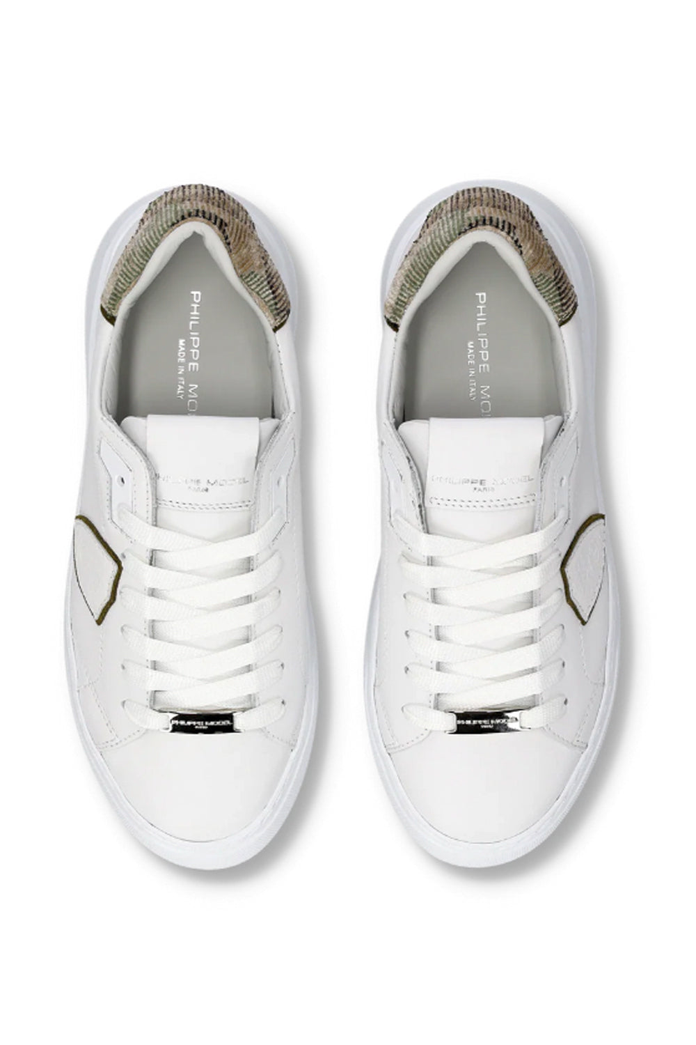 PHILIPPE MODEL Sneakers Temple Donna Bianco Camouflage