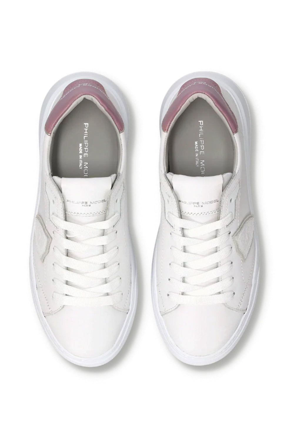 PHILIPPE MODEL Sneakers Temple Donna Bianco Malva