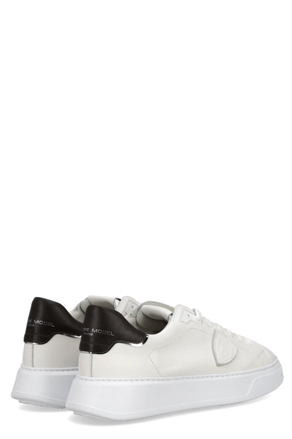 PHILIPPE MODEL Sneakers Temple Uomo Bianco Marrone Scuro