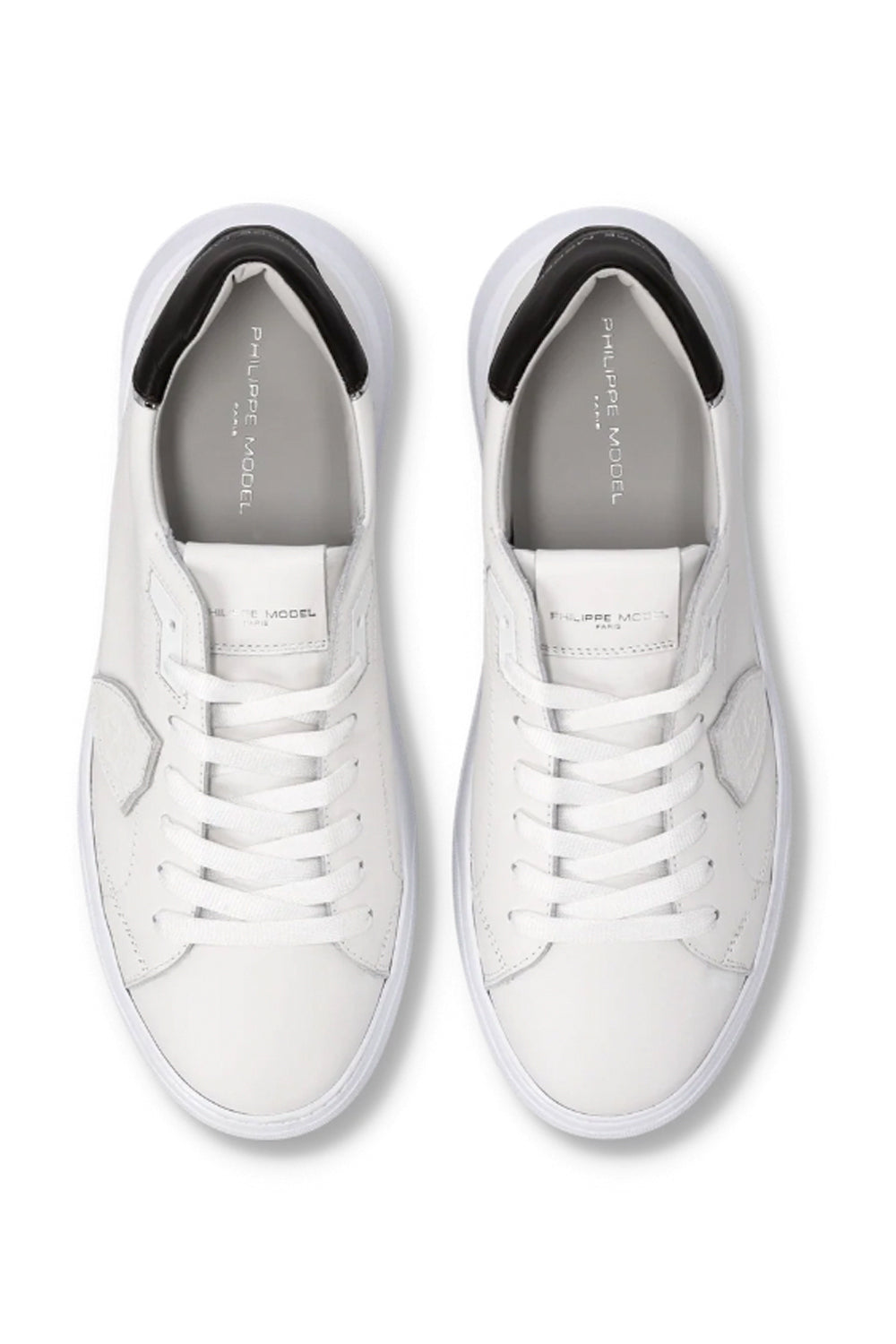PHILIPPE MODEL Sneakers Temple Uomo Bianco Marrone Scuro