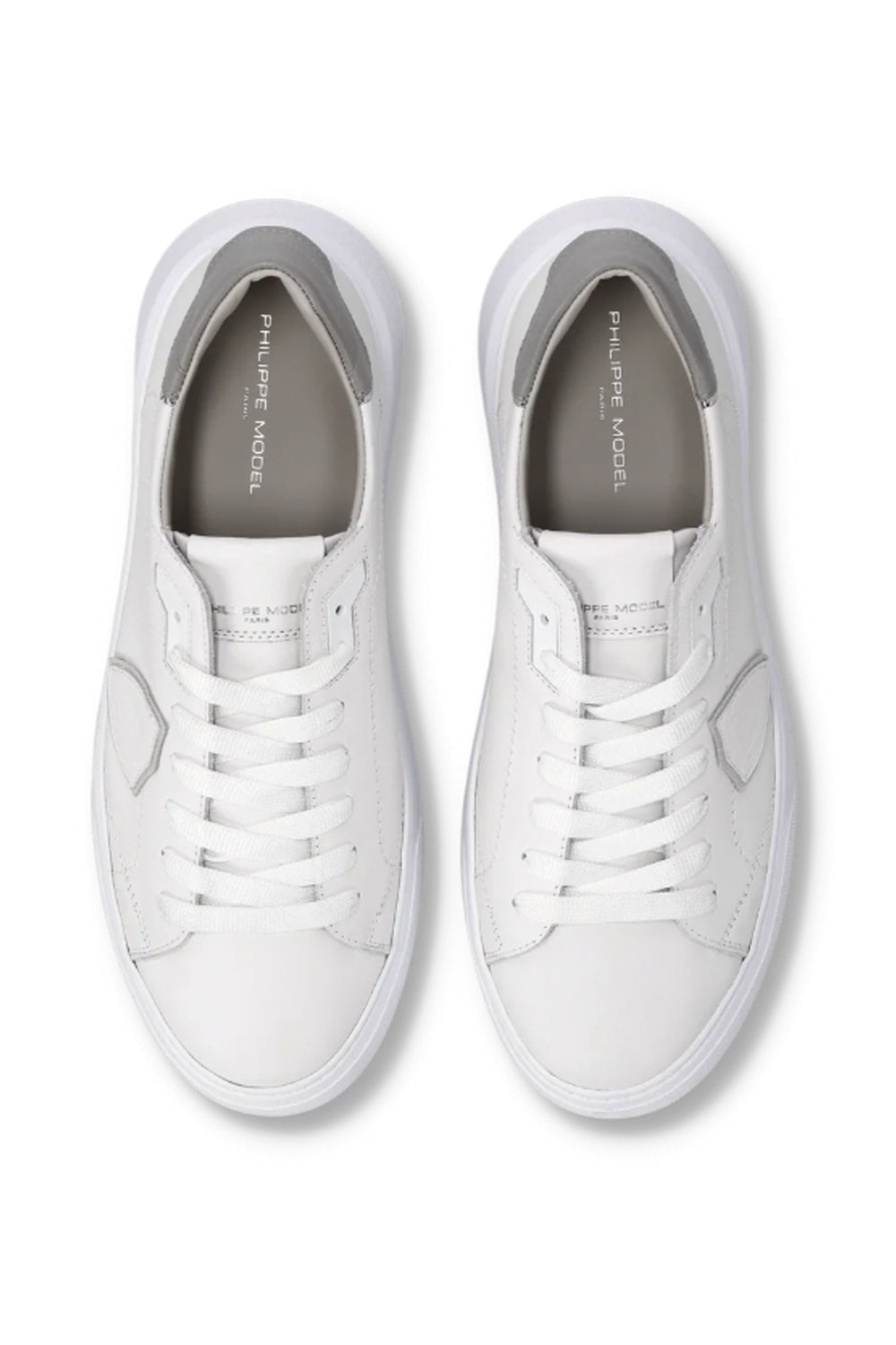 PHILIPPE MODEL Sneakers Temple Uomo Bianco e Grigio