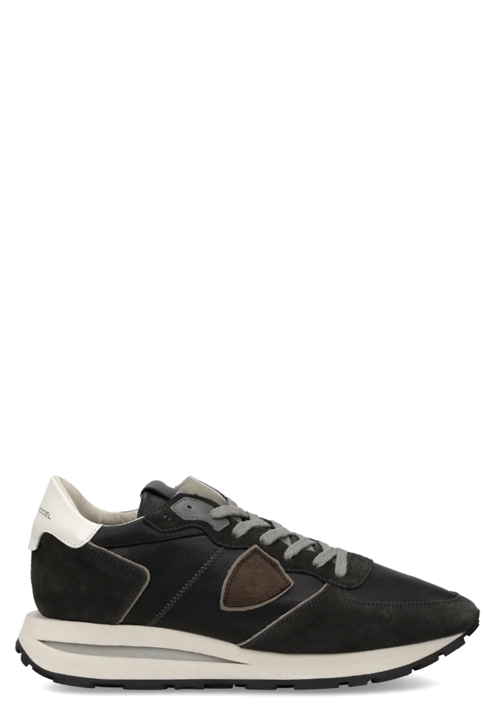 PHILIPPE MODEL Sneakers Tropez Haute Uomo, Nero Bianco