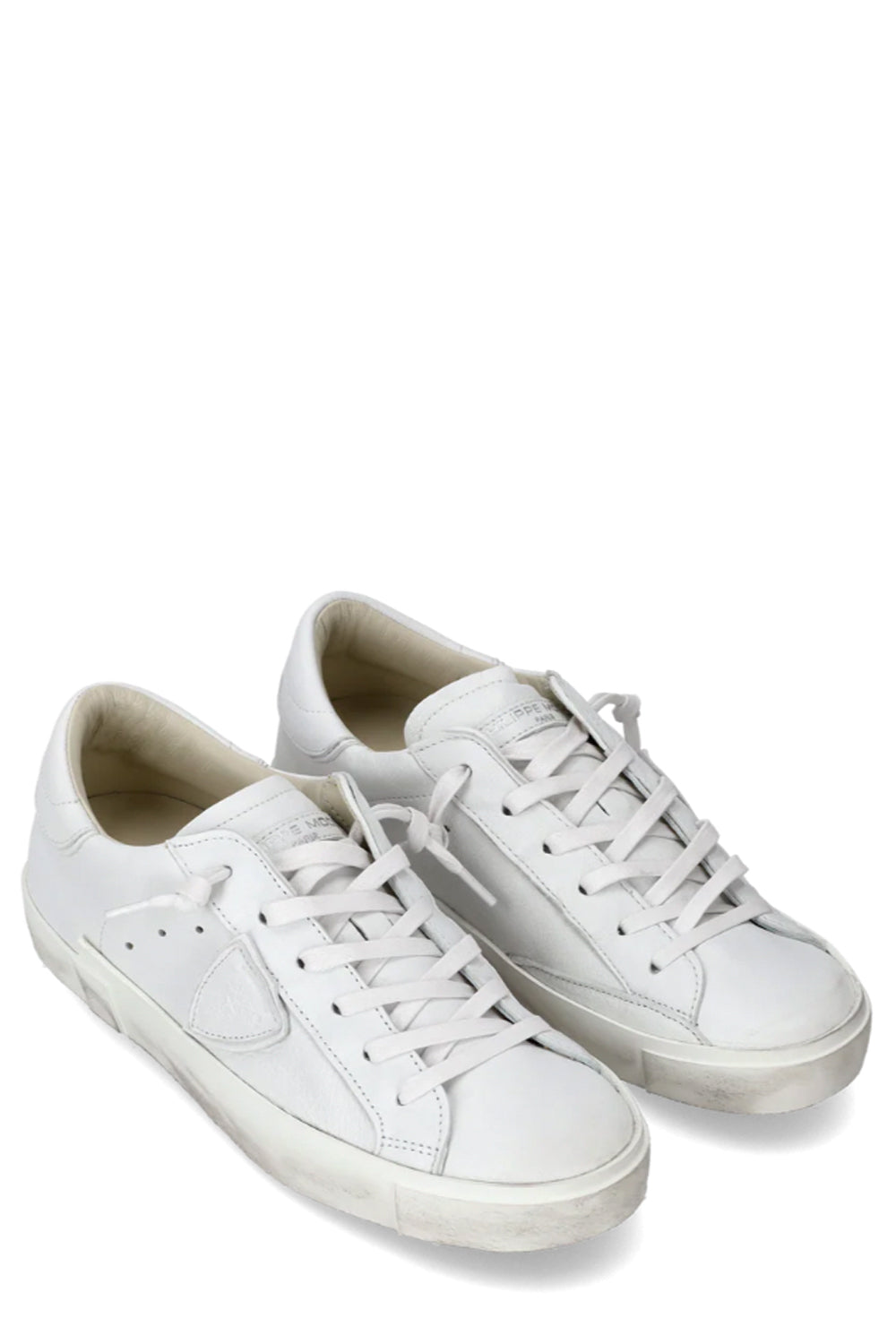 PHILIPPE MODEL Sneakers basse Prsx in pelle Bianco