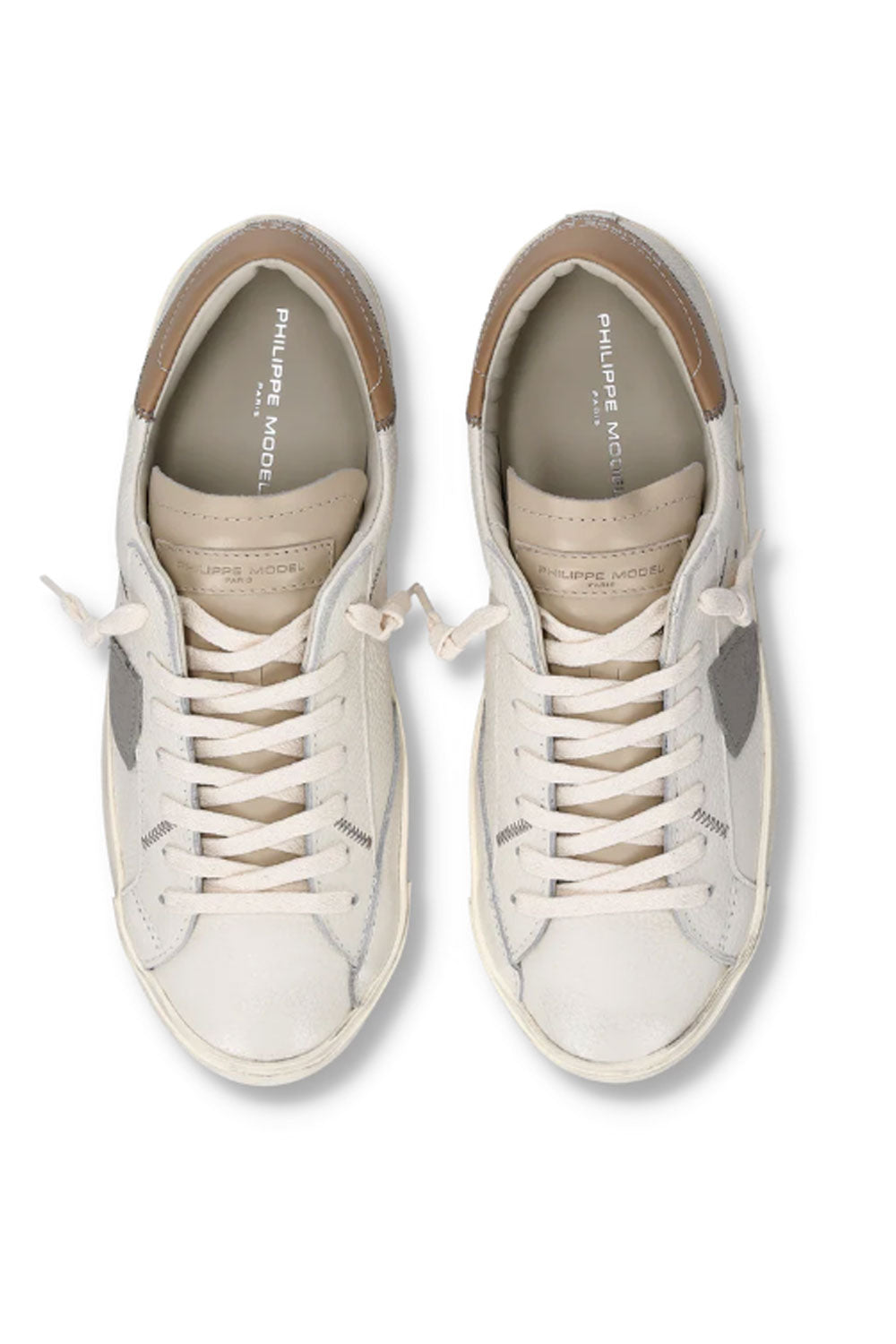 PHILIPPE MODEL Sneakers Prsx Uomo Latte Fango