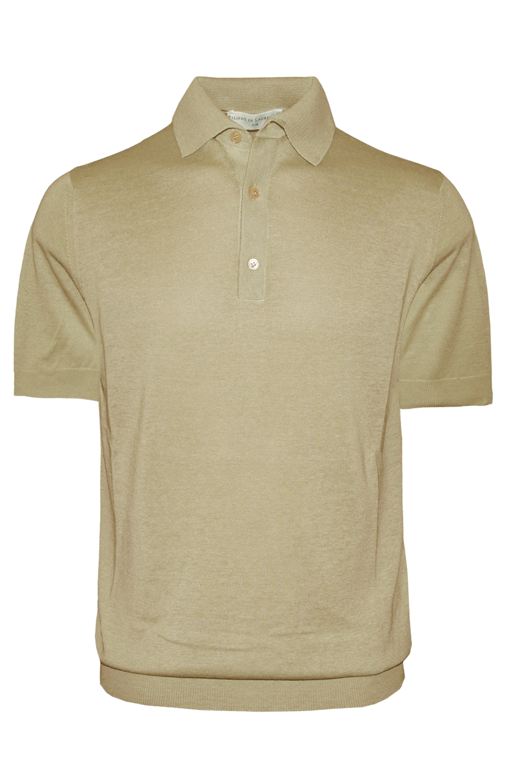 FILIPPO DE LAURENTIIS Polo in lino e seta FILIPPO DE LAURENTIIS