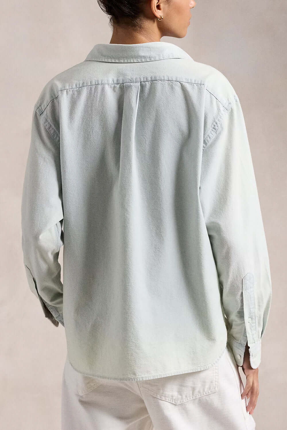 POLO RALPH LAUREN Camicia in chambray taglio ampio corto
